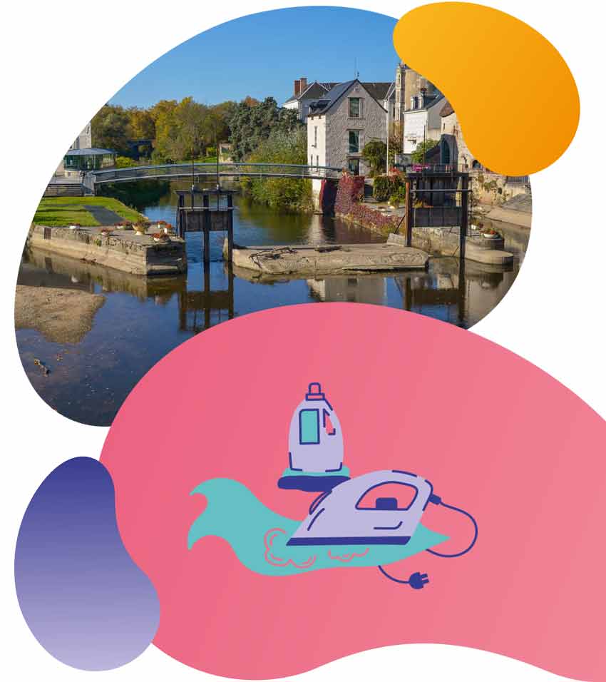 Lessive et repassage dans la Loir-et-Cher